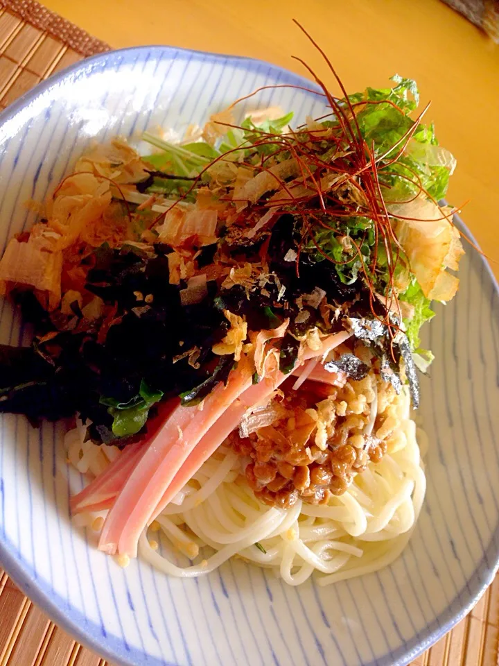 納豆冷やしうどん
天かすカリカリ^ ^|愛ママさん