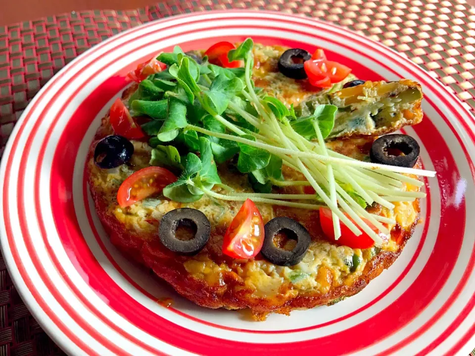 Tortilla Española🍳ﾄﾙﾃｨｰｼﾞｬ･ｴｽﾊﾟﾆｮｰﾗ<夏野菜のｽﾊﾟﾆｯｼｭｵﾑﾚﾂ>|🌈Ami🍻さん