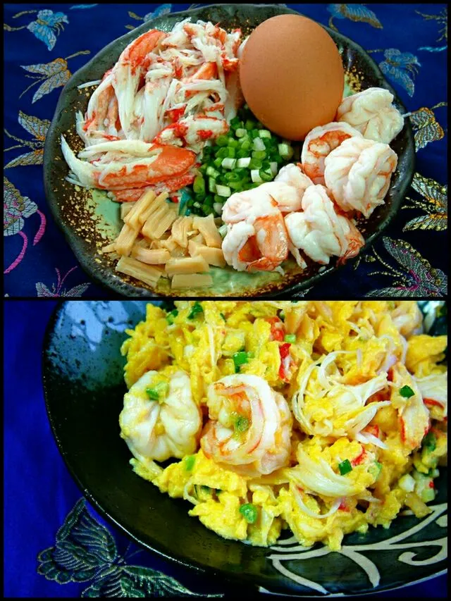 seafood scrambled eggs|steven z.y.さん