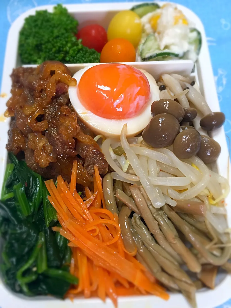 7月3日  ビビンバ弁当(o^^o)♪
 500投稿記念(  ･ᴗ･ )⚐⚑|かよっぺさん