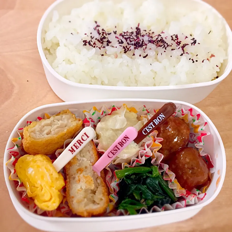 中3娘お弁当♡
#お弁当 
#牛乳アレルギー 
#ナッツアレルギー|とんちゃさん