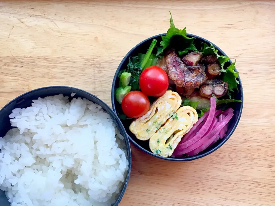 蛸の竜田揚げ 弁当|弁当 備忘録さん