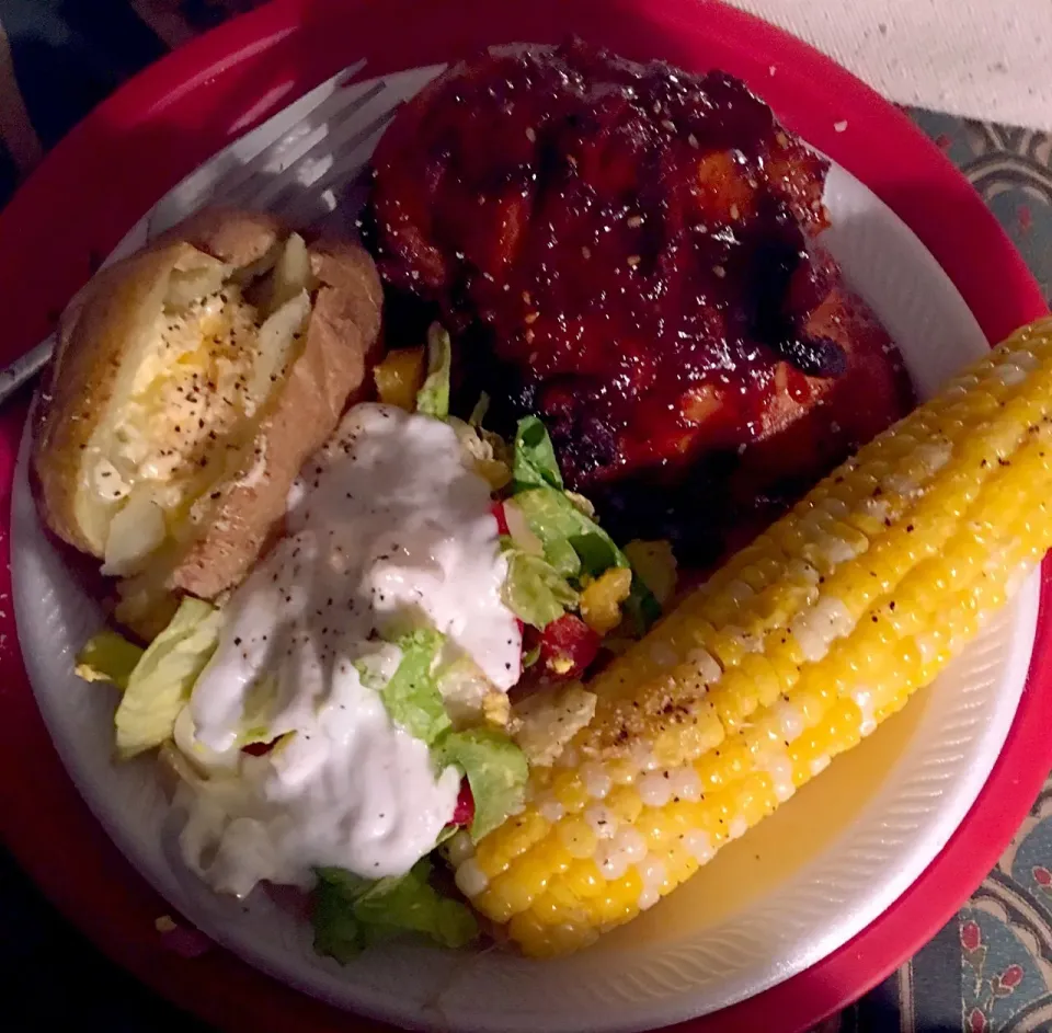 bbq chicken dinner|christl babcockさん