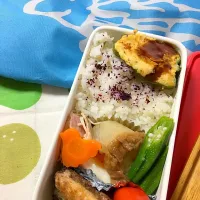 鶏のひき肉でピーマンの肉詰め
カブの煮物にカジキの竜田揚げ
家庭菜園のプチトマト
見て涼を取るお弁当を持って今日もおしごとー😊|るぴきゃすさん