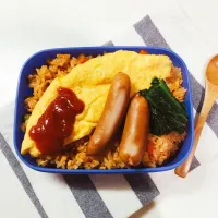 Snapdishの料理写真:今日のお弁当箱 Jul.2


オムライスおべん^_^

チキンライス
オムレツ
茹でほうれん草
ウィンナー|けぃさん