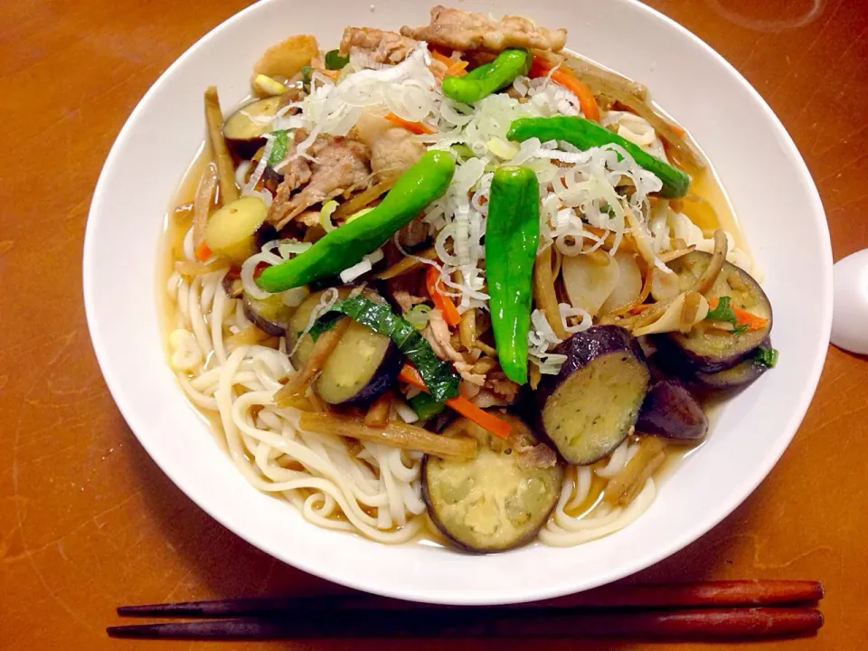 炒め野菜のせうどん。万能白だしでまいう！|木村政彦さん