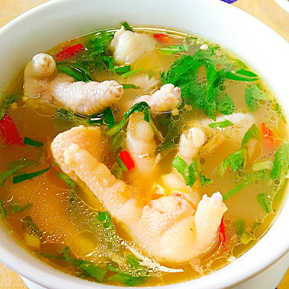 chicken feet soup ,,,yummy..yummy😚😚😚|Nam Yadanar Kyaw Phaさん