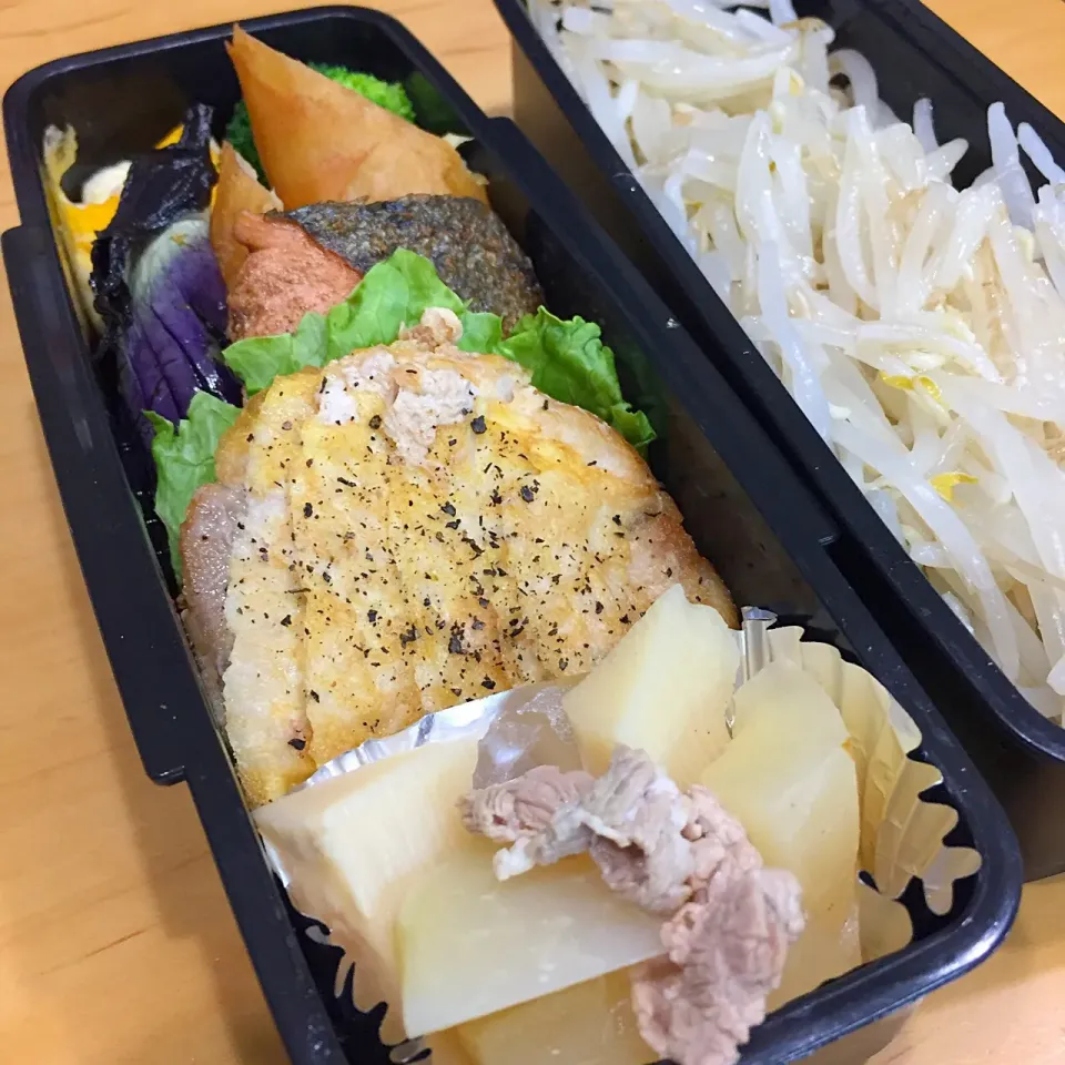 Snapdishの料理写真:今日の親父弁当！|沖縄「ピロピロ」ライフさん