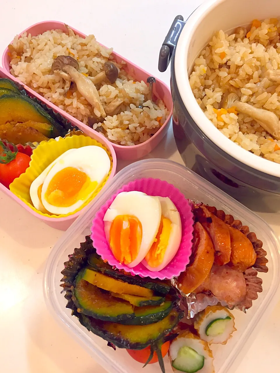 ♡今日のお弁当♡

#炊き込みごはん#プチトマト#きゅうりのちくわ#かぼちゃのてりやき#ゆでたまご#チーズウィンナー|りんりんさん