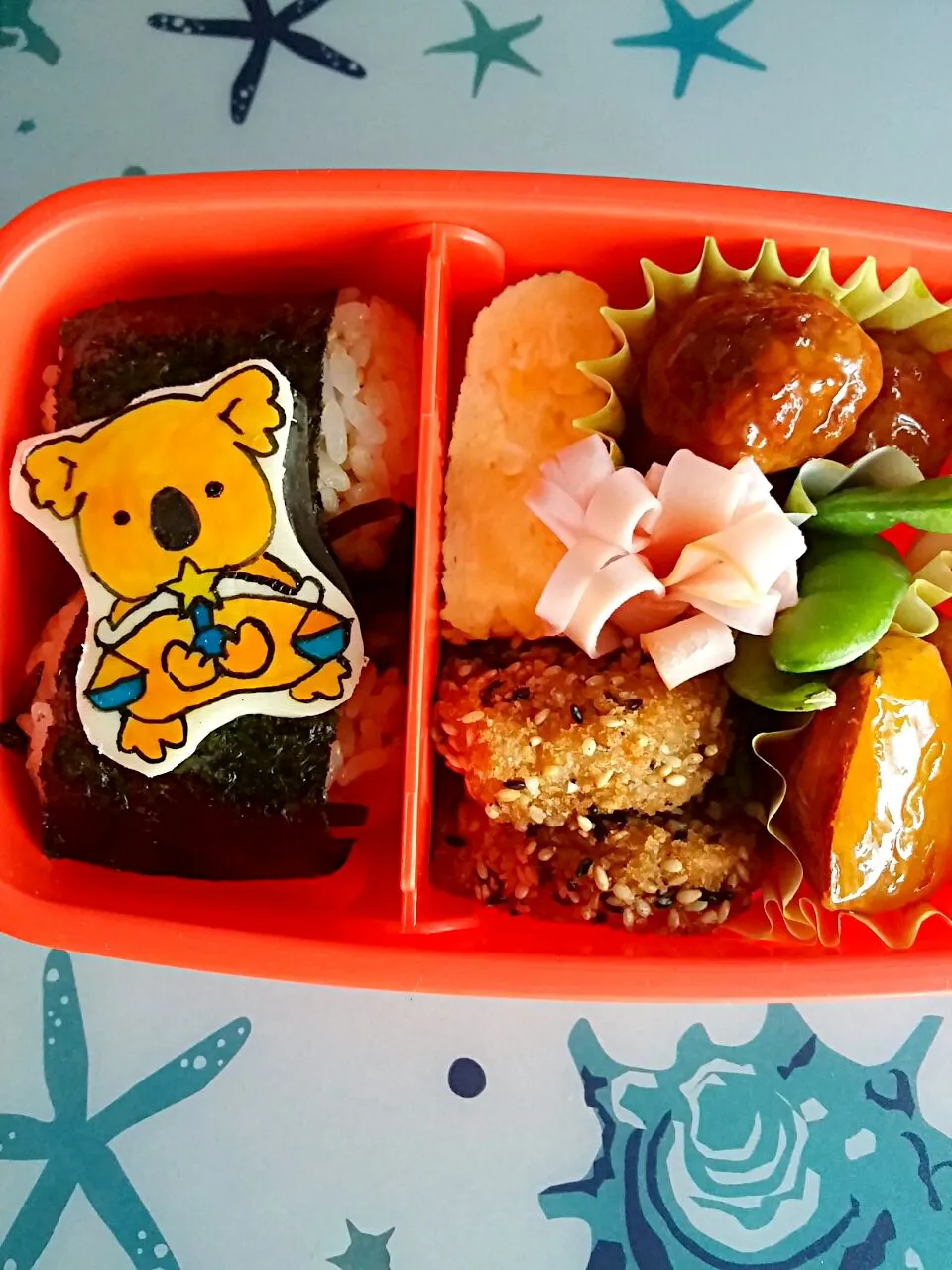 Snapdishの料理写真:♎天秤座のコアラのマーチ🐨弁当🎵|どんよりーなさん