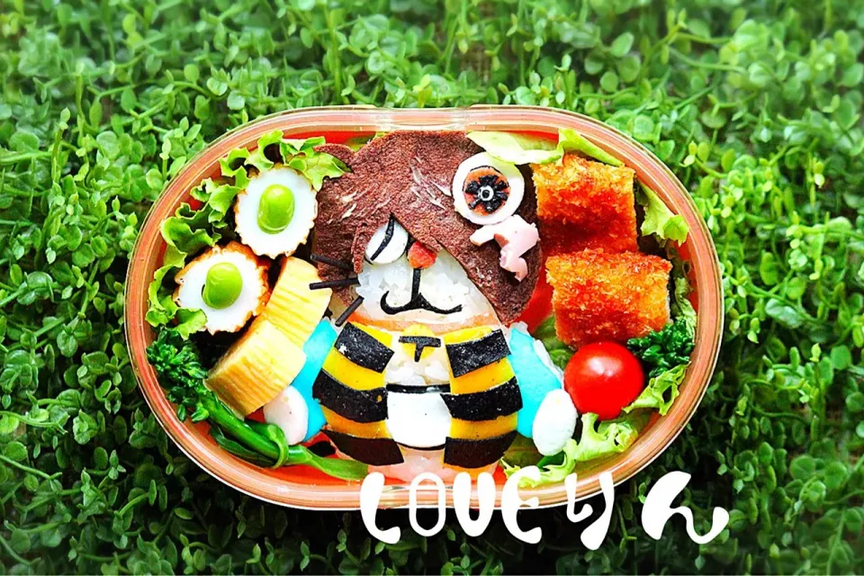 ドラえもんが鬼太郎になっています弁当（笑）|LOVEりんさん