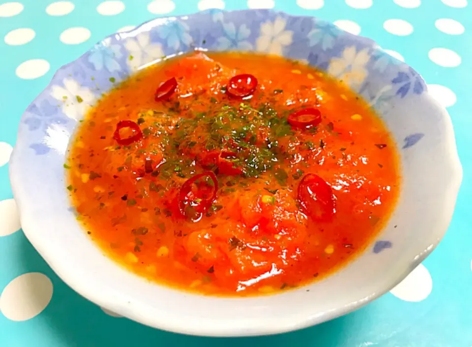 ピリ辛トマトソース - Spicy tomato sauce 🍅😋❤️✨|Liezlさん