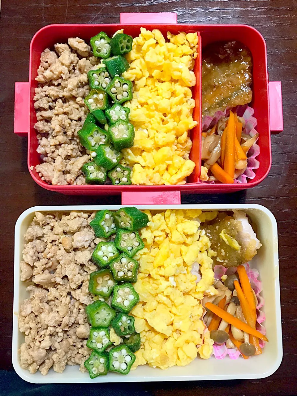 Snapdishの料理写真:#鶏そぼろ弁当|りこぴんさん