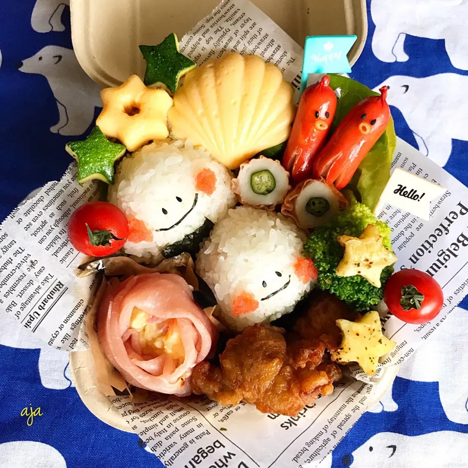 シェル蒸し卵のお弁当|ajaさん