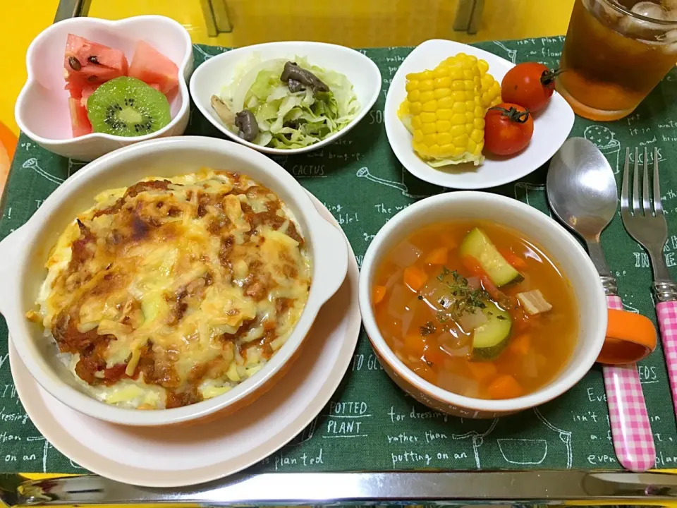 Snapdishの料理写真:6/28晩ごはん|ゆーみんさん