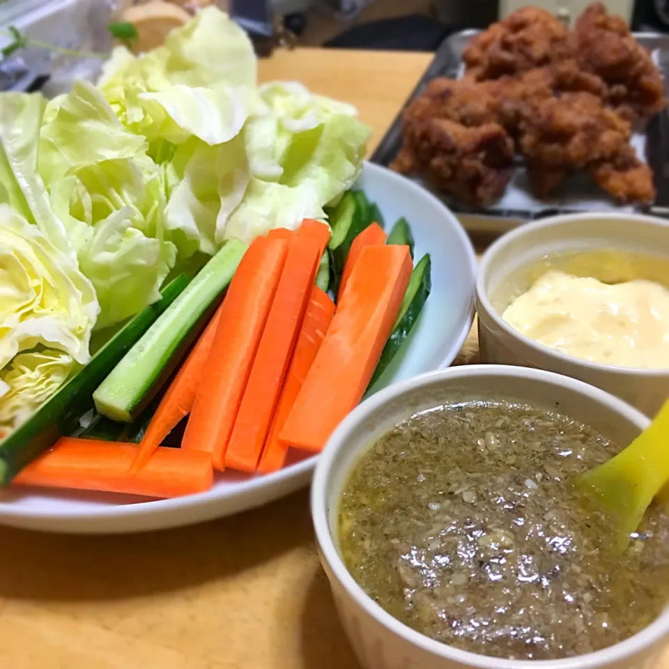 バーニャカウダを鯖缶とアンチョビペーストを混ぜて作ってみました…♡|かおちさん