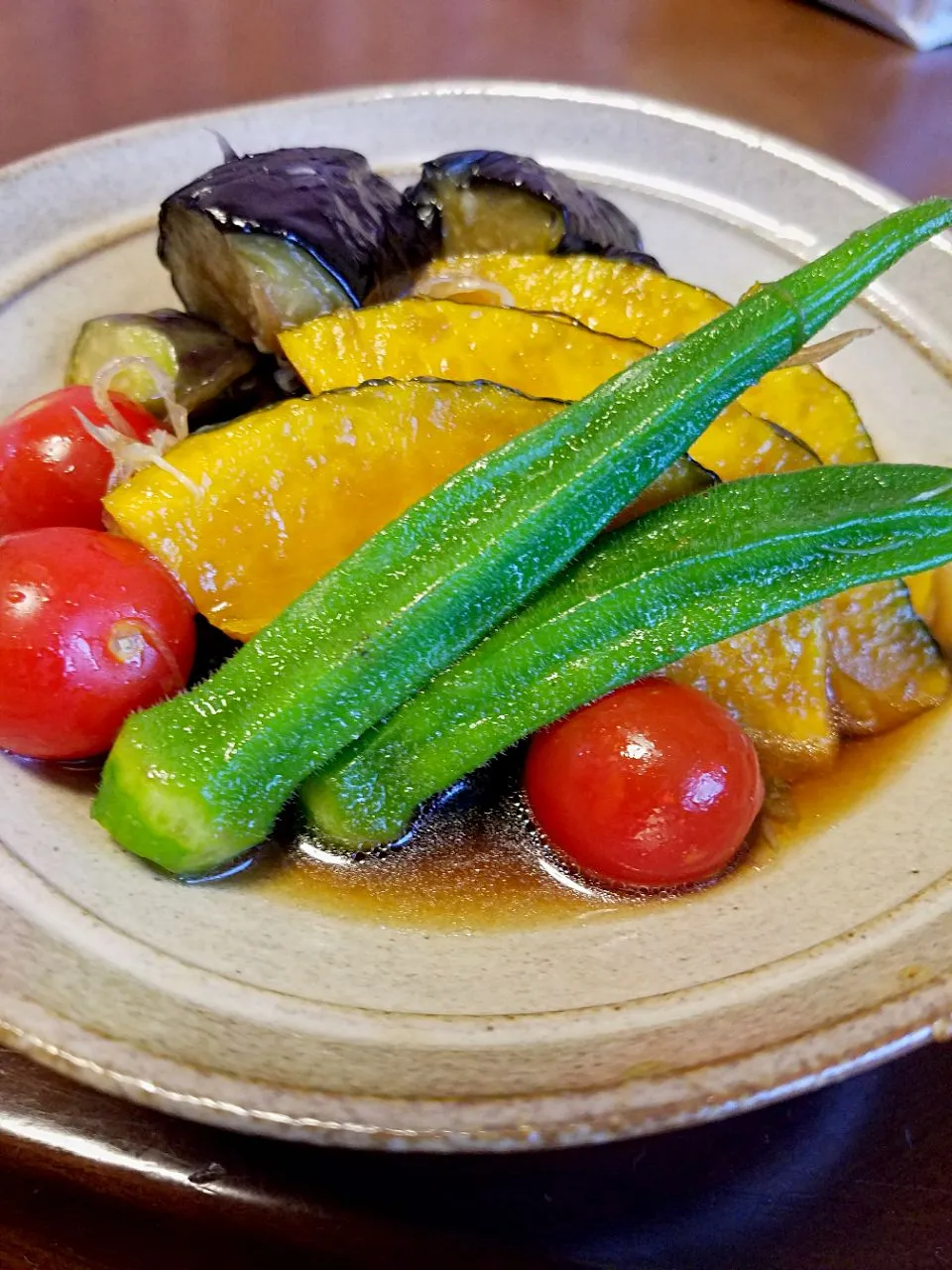 夏野菜の揚げ浸し🍆|ふりるさん