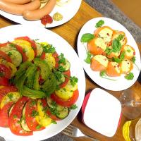 ✳︎トマトのズッキーニのアボカドサラダ
✳︎大人のポテトサラダスモークサーモン巻