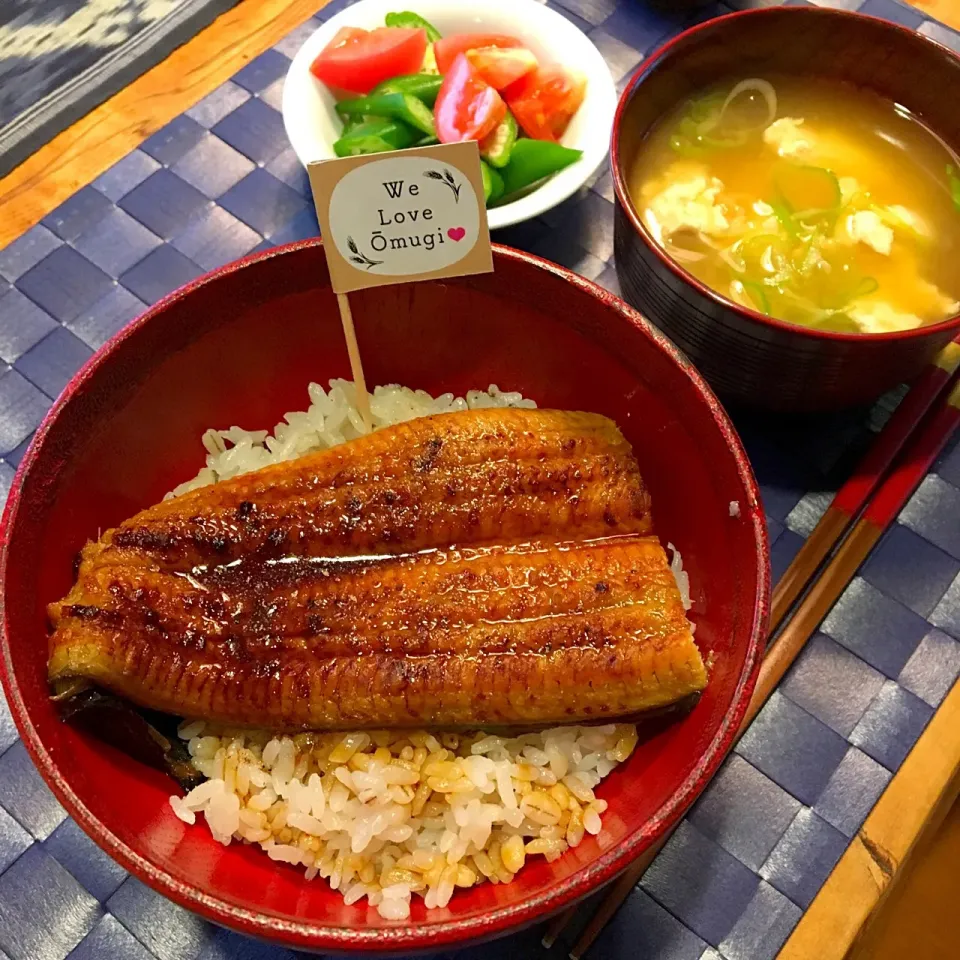 もち麦ごはん de うなぎ丼！|ローゼルさん