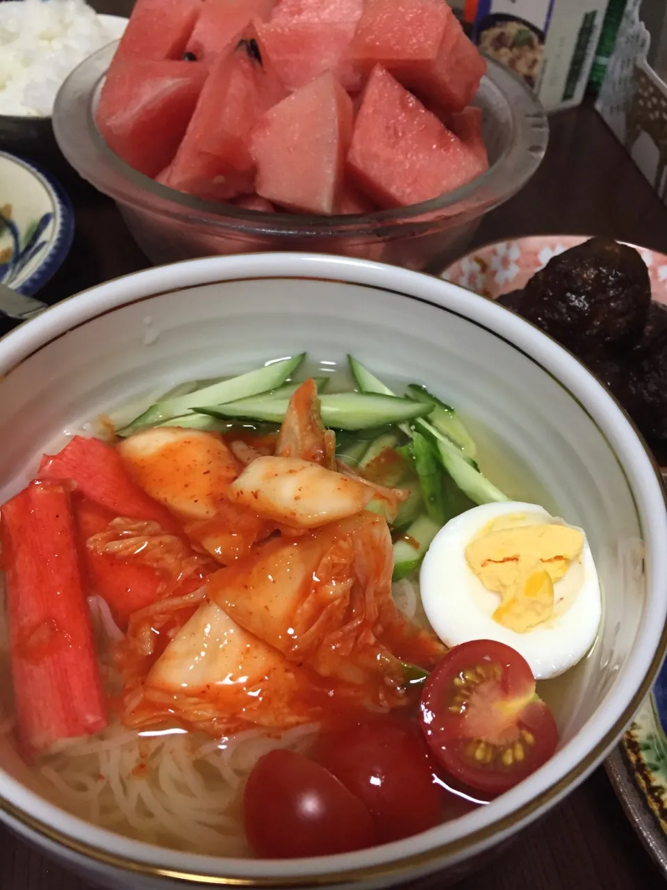 7月5日晩ご飯。冷麺。|あやさん