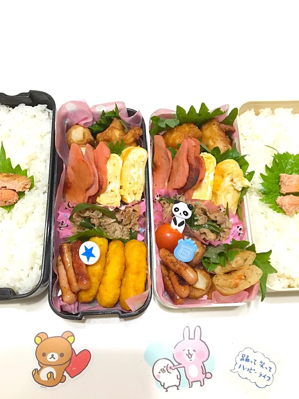 息子弁当@391.
娘弁当@51.
やっと2人とも考査終了〜|もりさん