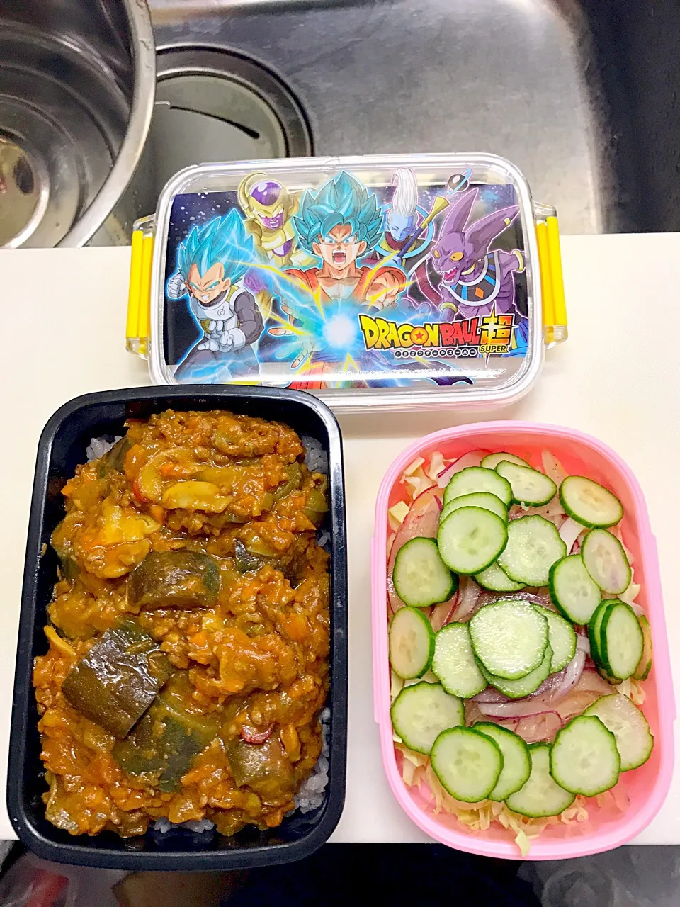 ナスとマッシュルームのキーマカリー弁当☆|つばりん亭さん