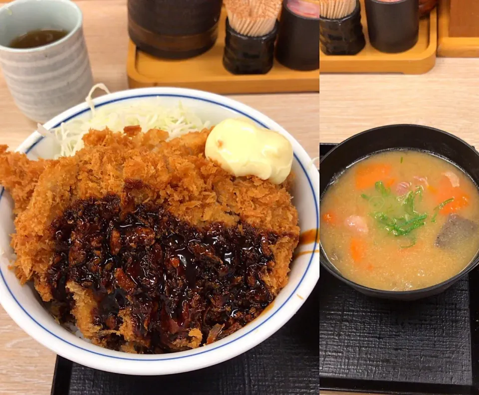 テリマヨ合い盛りカツ丼 ポーク&ビーフ|るみおんさん