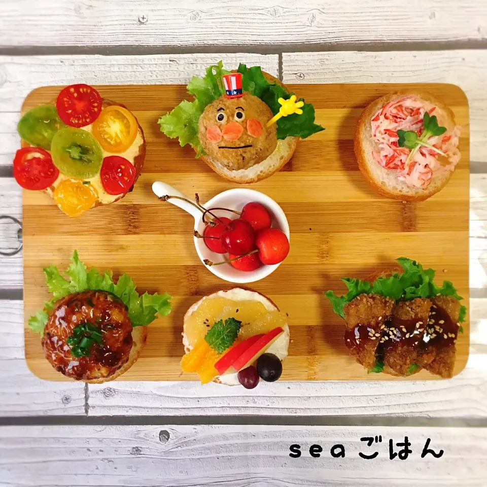 まん丸アンパンマンも、いるよ‼️
オープンサンドモーニング🍴|seaさん