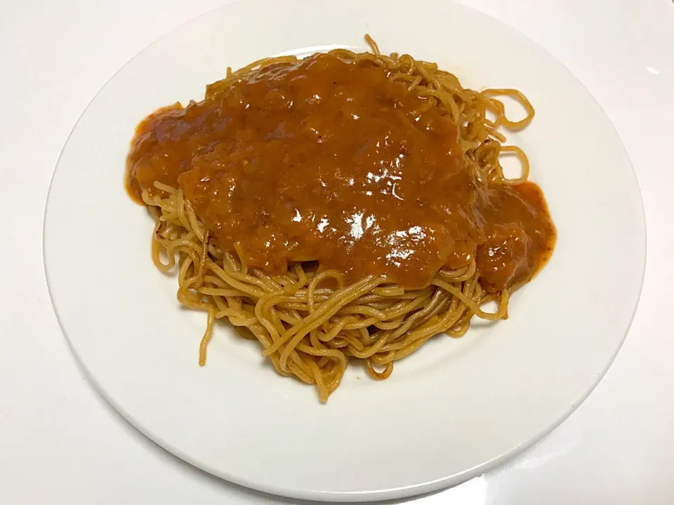 Snapdishの料理写真:ミートソース焼そば|ホッシーさん