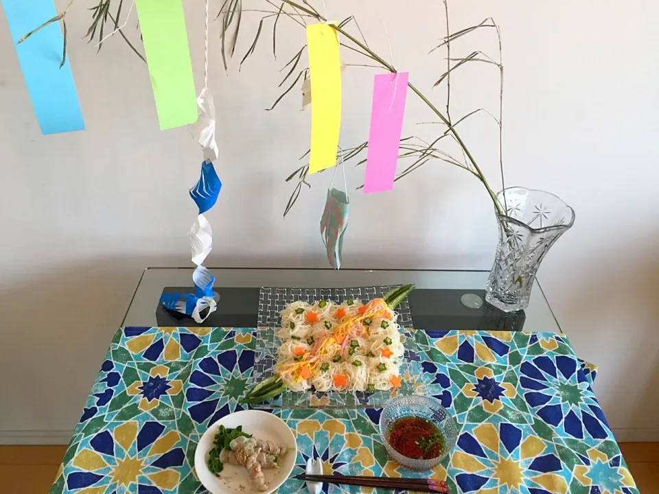 七夕そうめん
豆苗の豚肉巻き|Hitomiさん