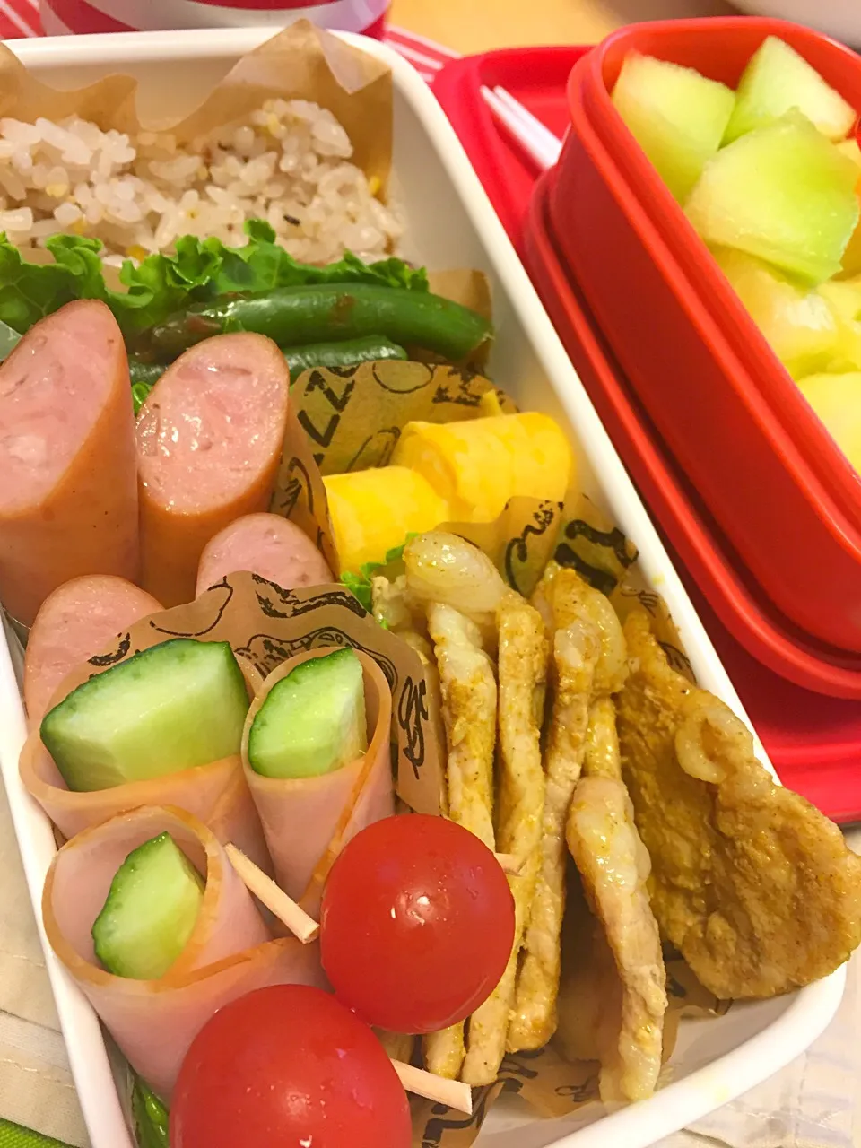 女子高校生用 カレー豚弁当|riorieさん