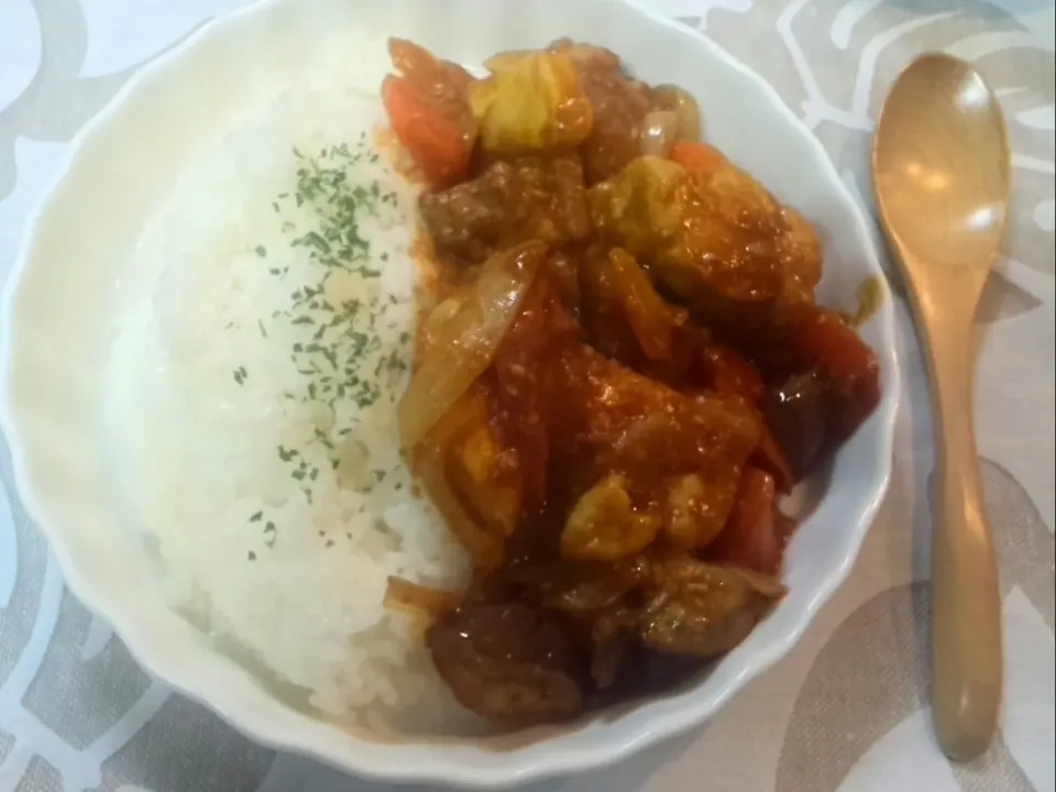 塩麹鶏と茄子のカレー|とこルふぁんさん