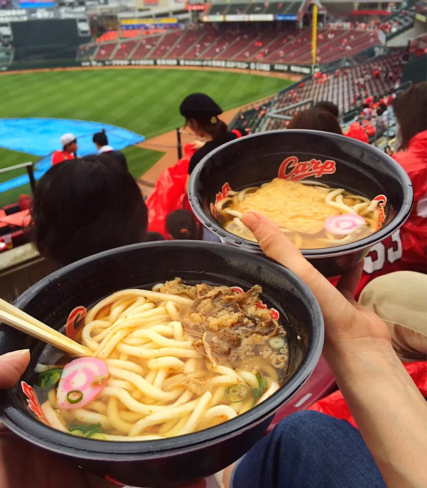 2017年7月6日☆カープ観戦メシ カープうどん(*^o^*)|MAPITEEさん