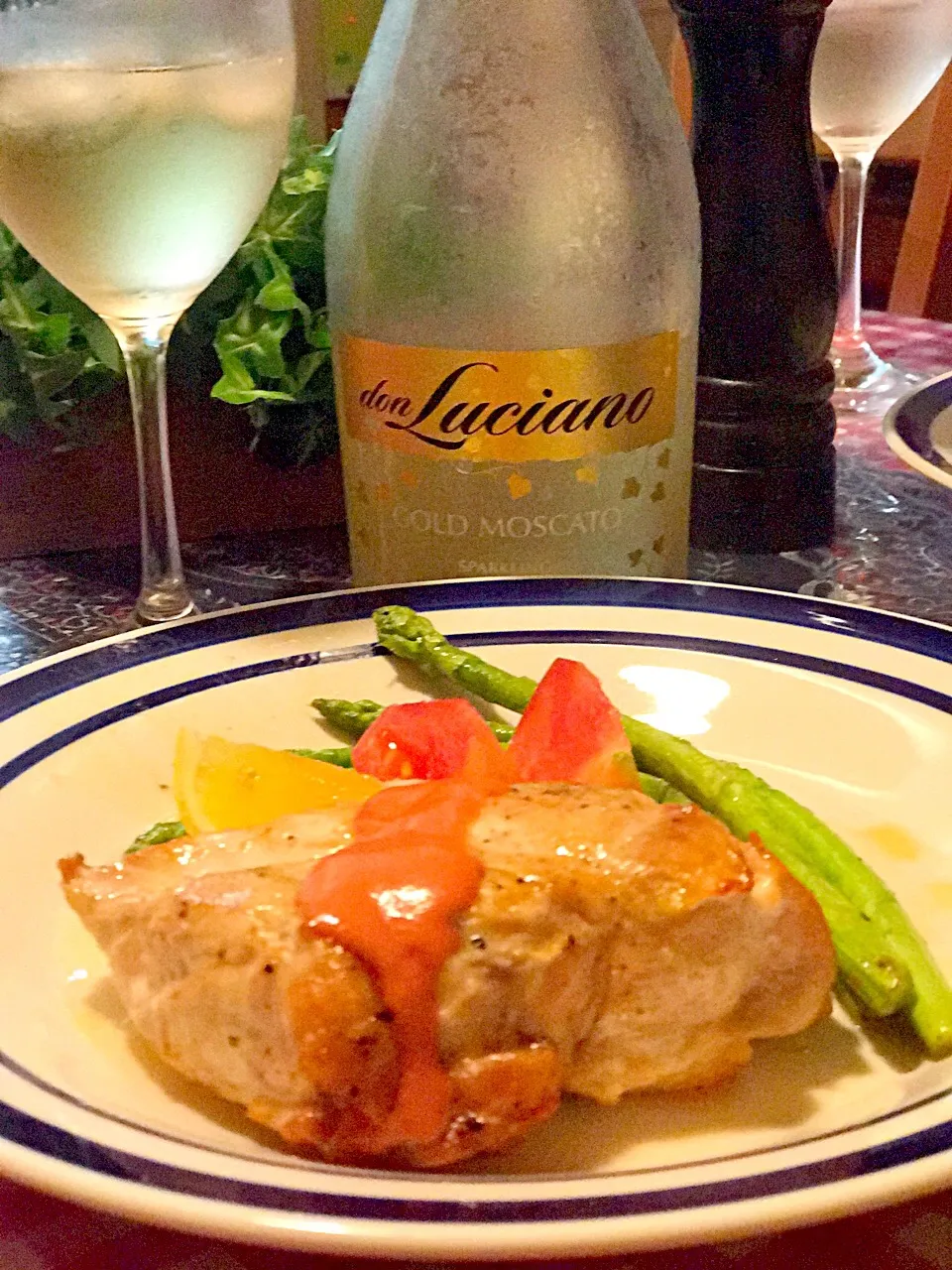 7/7 dinner #chicken grill with butter asparagus|Babyluv Cabrera Ocampoさん