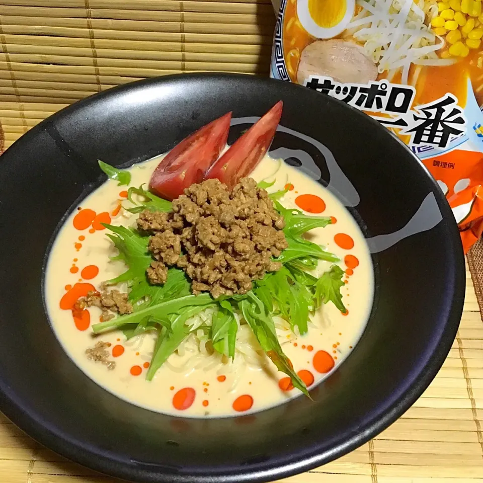 Snapdishの料理写真:冷たい担々麺 #夏は冷やしてサッポロ一番|黒澤 真生さん