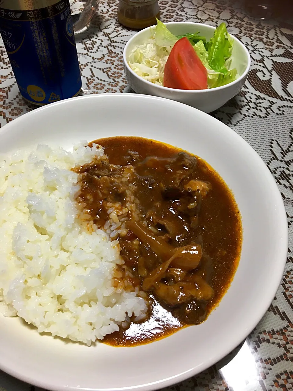 切り出し肉のビーフシチューライス|ヨシヨシさん