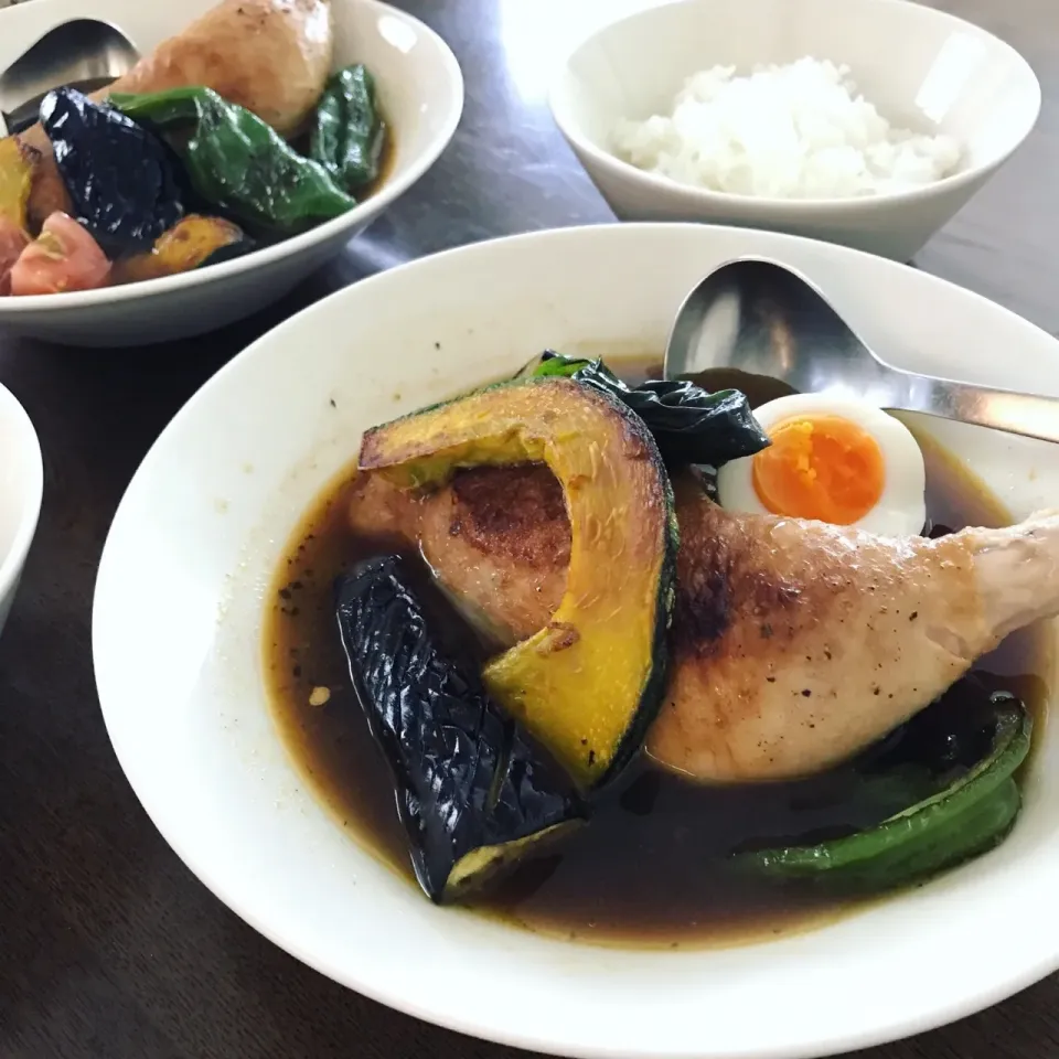 チキンと夏野菜のスープカレー🍛|kayoさん