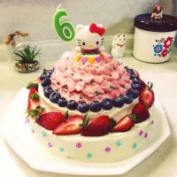 Snapdishの料理写真:６歳✴︎バースデーケーキ(o^^o)|yukari.mさん