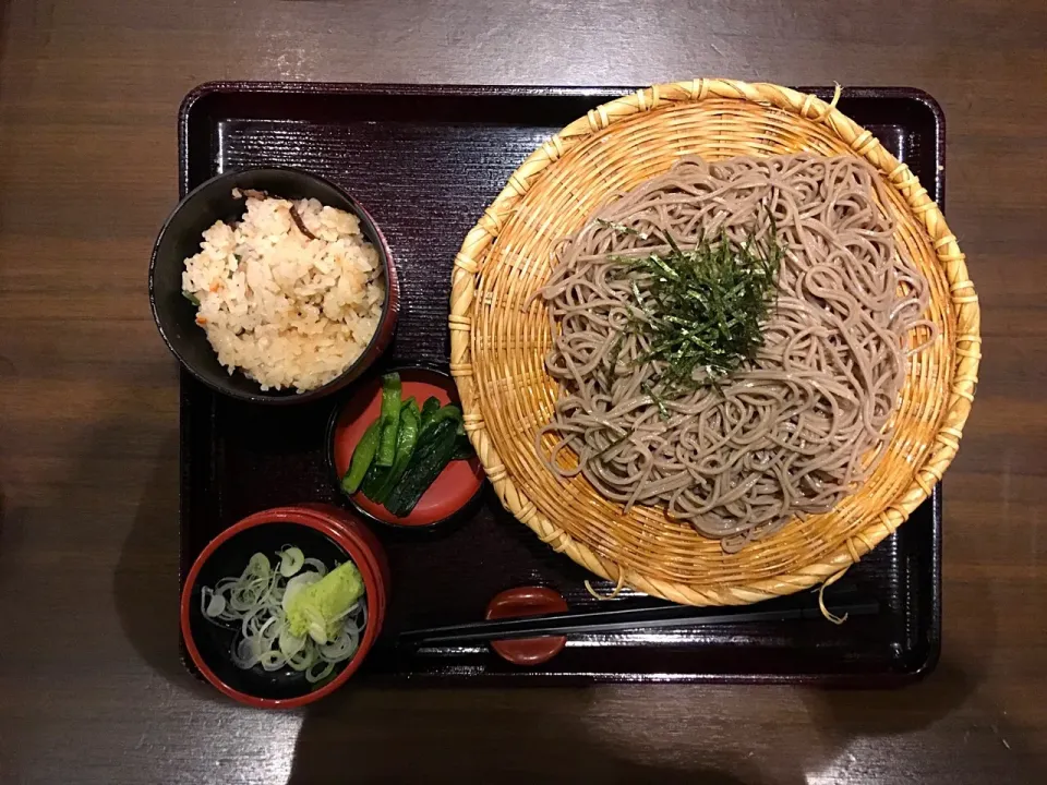 ざるそば定食|ばーさんさん