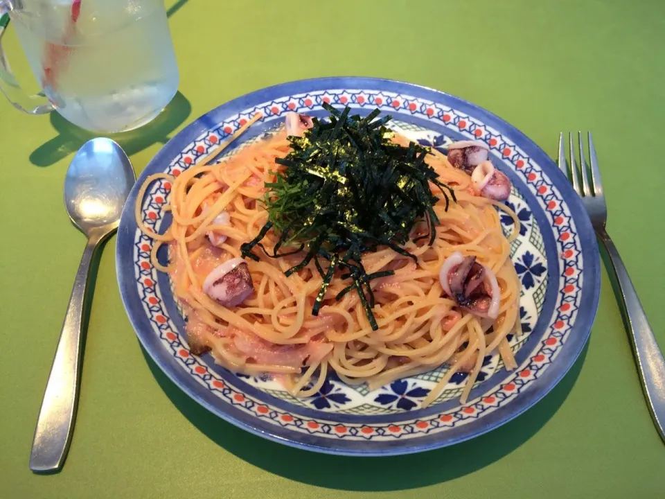 パステルでランチ〜〜。
明太子パスタ〜〜|のむのむさん