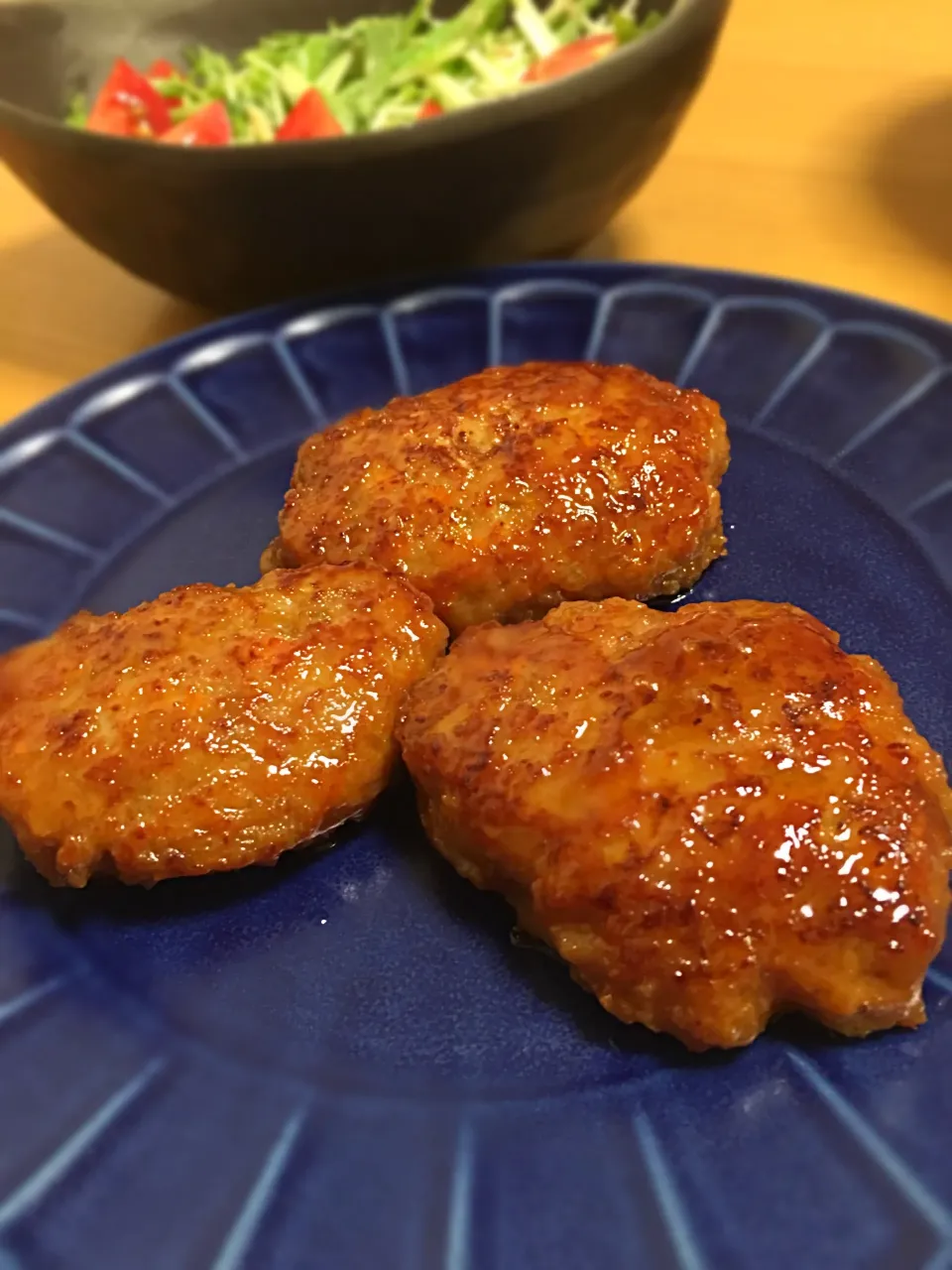 お弁当用❤️照り焼きつくねバーグ|けんママさん