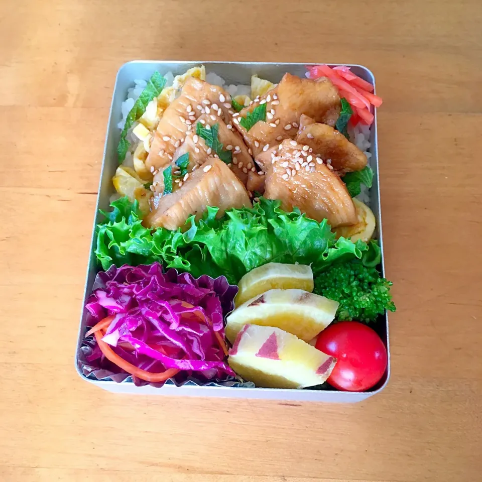 チキン照り焼き丼弁当(*^^*)|sachiさん