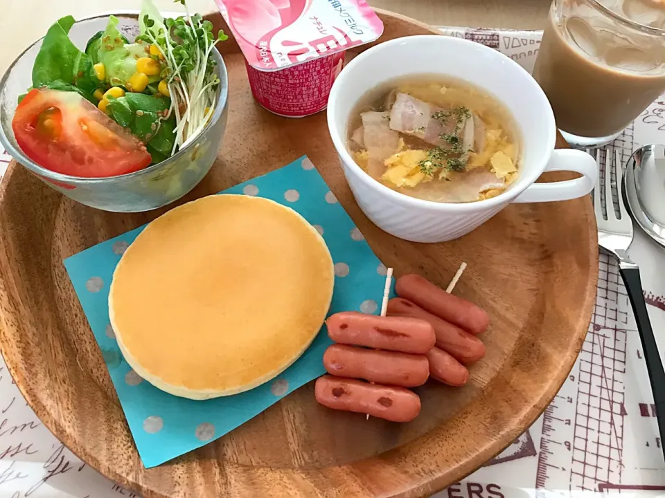 #ワンプレート朝食|お豆さん