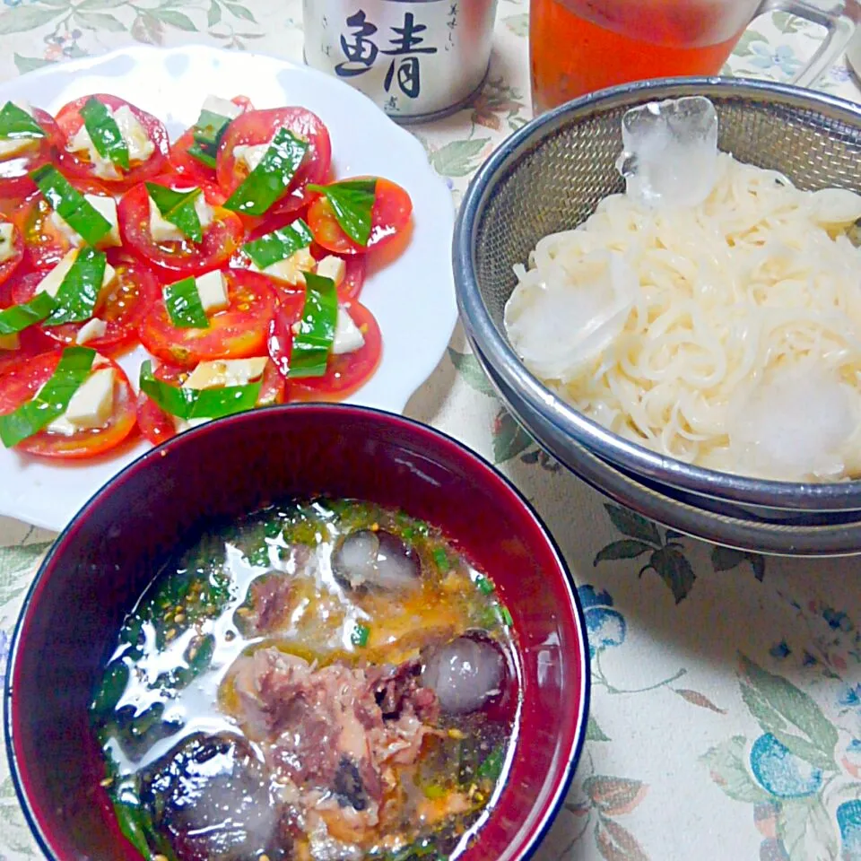 暑いときには鯖缶そうめん|うたかた。さん