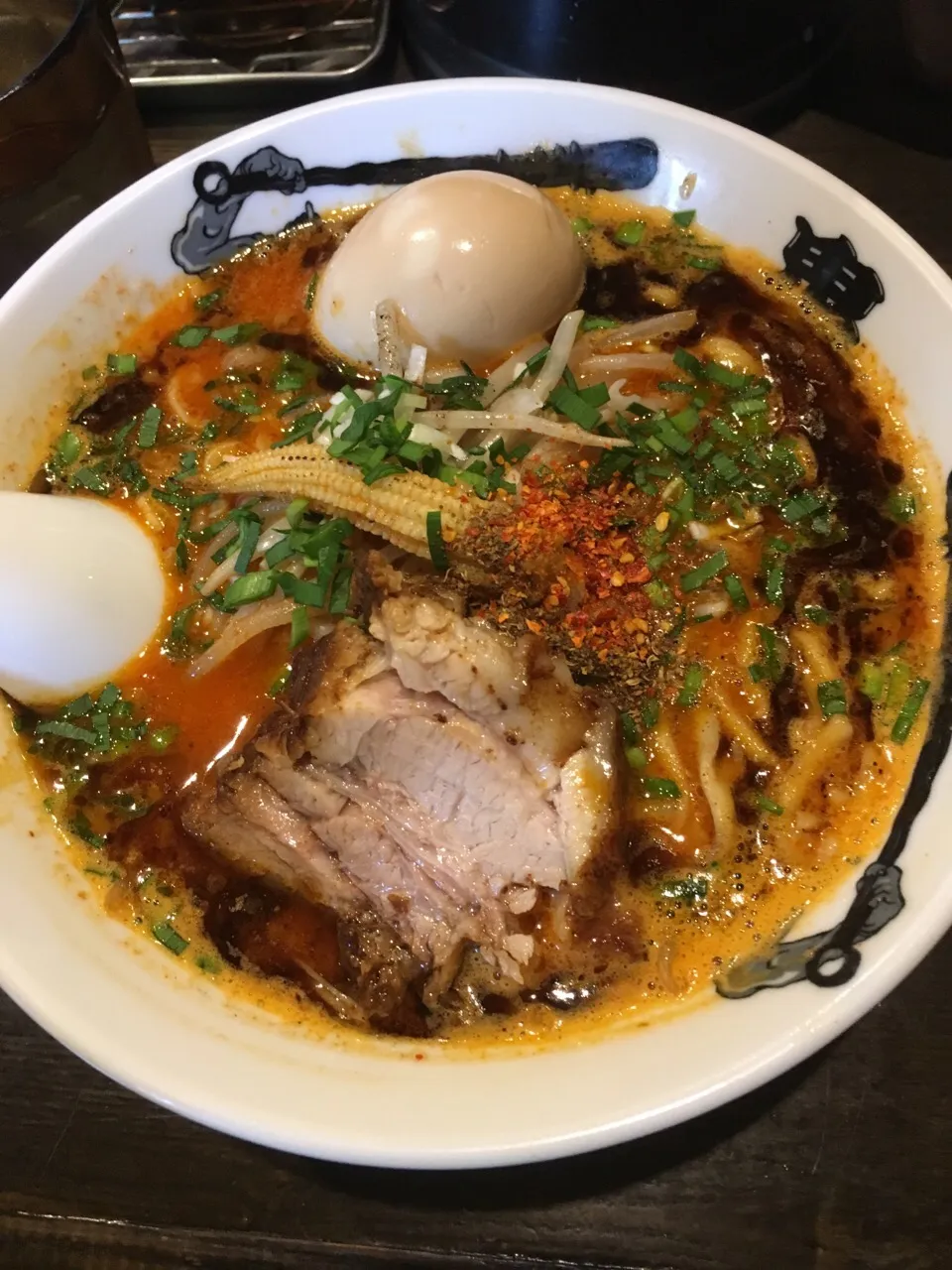 カラシビ味噌らー麺🍜@鬼金棒 辛さシビレ増増|しろこ🐾໊さん