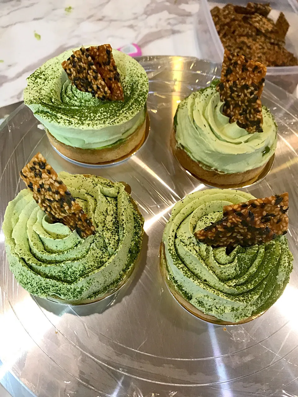 Matcha lava tart|sgさん