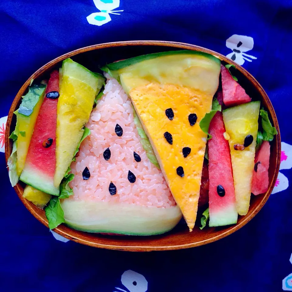 Snapdishの料理写真:スイカ弁当🍉|小西ユカリさん