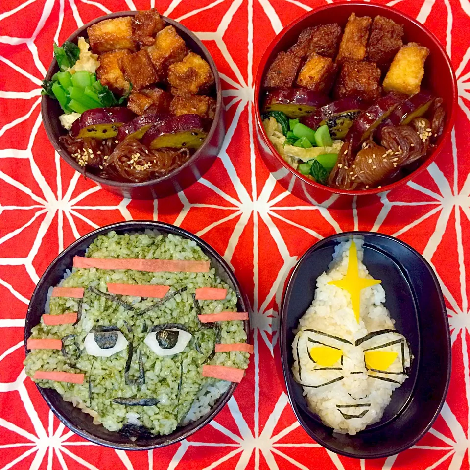 Snapdishの料理写真:vegan弁当
ジャイアントロボとミラーマン|makiko_aさん