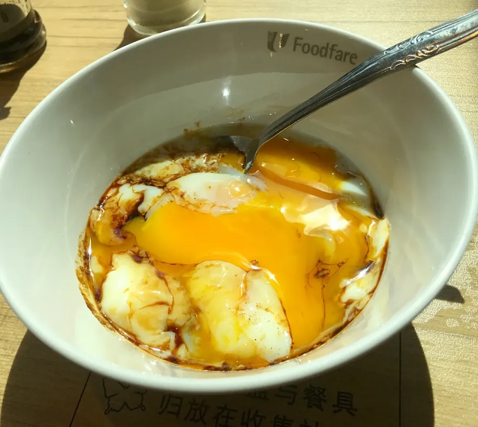 Runny eggs... #yum #yummy #happy #delicious #local #localfood|princessjoさん