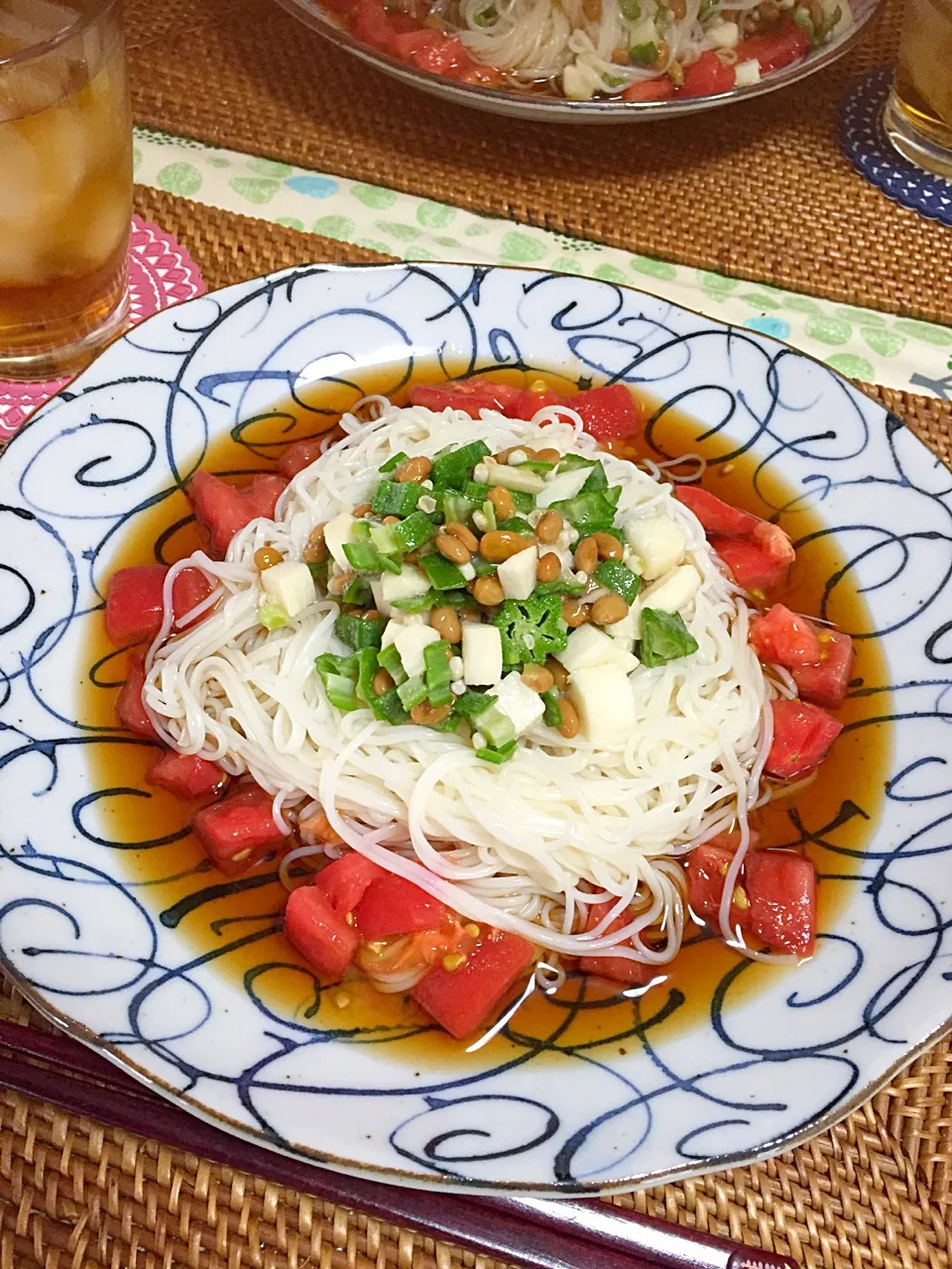 ネバネバトマトそうめん|satoeさん